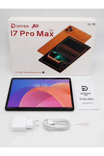 DOYDA 17 PRO MAX 16GB RAM 1TB Dahili Hafıza Tablet